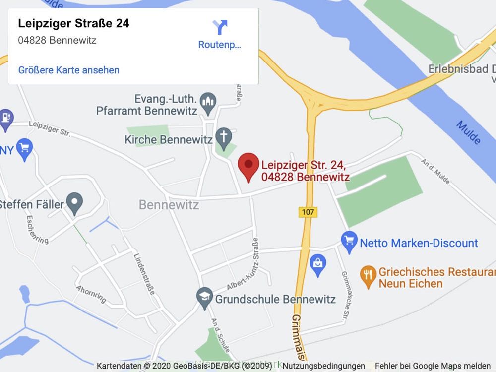 Grupetto Bennewitz Karte